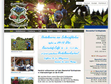 Tablet Screenshot of beerenhof-schliephake.de